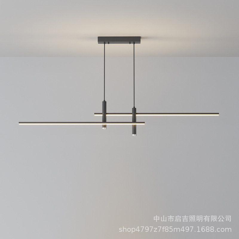 创意极简餐厅吊灯现代简约书房茶楼吧台北欧个性LED办公室灯具