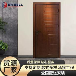 出口欧美洲款橡木烤漆实木复合门酒店公寓家装卧室木皮烤漆门