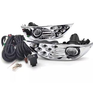 03-09普拉多FJ120LED日行灯LC120老款霸道日间行车改装透镜雾灯