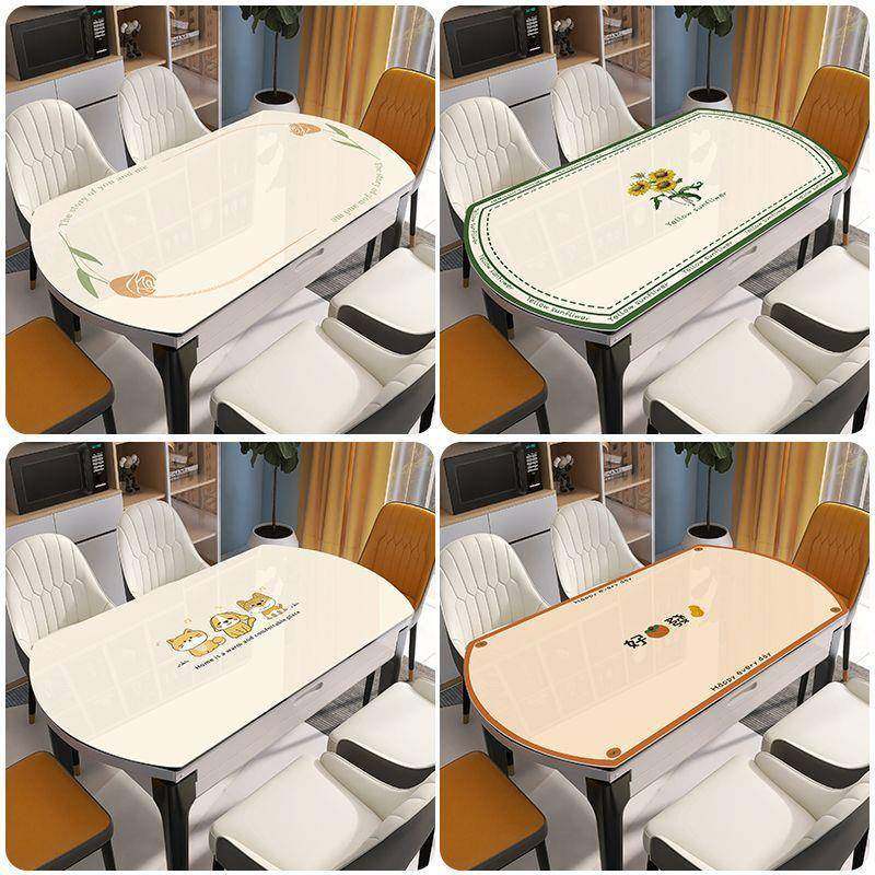 三餐四季椭圆形餐桌垫PVC透明软玻璃防水防油隔热免洗折叠桌布,农用物资,其他肥料,淘宝优惠券,粉丝福利购,淘宝优惠卷