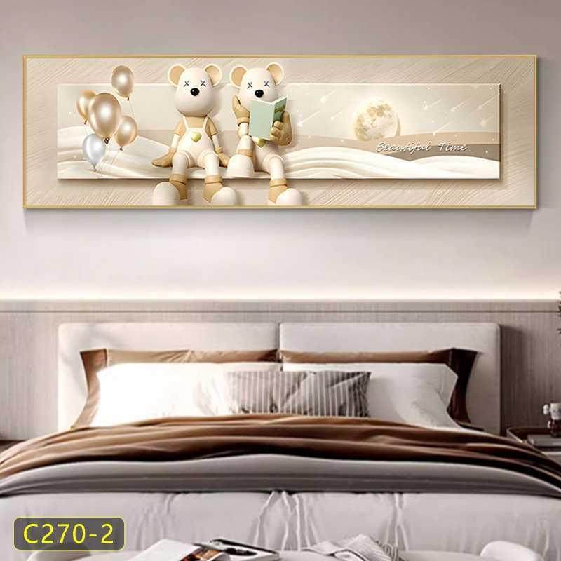 奶油风卧室床头装饰画可爱儿童房间挂画横版现代简约主卧墙面壁画,农用物资,其他肥料,淘宝优惠券,粉丝福利购,淘宝优惠卷