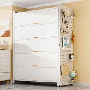 家用收纳柜钢制储物柜卧室书柜客厅阳台落地多层带门置物柜铁皮柜