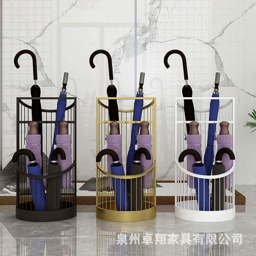 家用雨伞架门口商用雨伞桶放伞架家用挂伞收纳架置物架铁艺伞桶