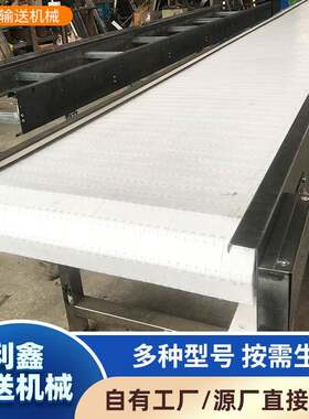塑料链板输送机果蔬清洗小型平行流水线卸货分拣输送机
