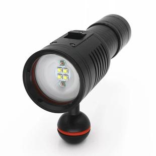 D02潜水摄影补光灯手电筒专业L2灯flashlight26650电池水下作业灯