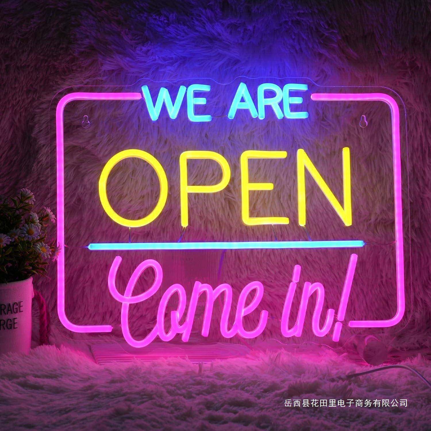 USB霓虹灯发光字亚克力open酒吧造型霓虹灯牌工厂,智能设备,其他智能设备,淘宝优惠券,粉丝福利购,淘宝优惠卷