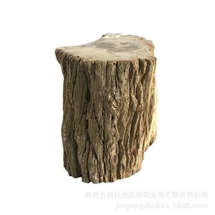 硅化木化石墩子庭院石椅子个性原石柱家居客厅摆件边凳装饰品