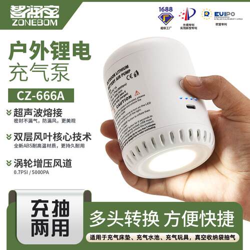 户外小型电动充气泵家用车载便携电动泵充气抽气电泵110~240V