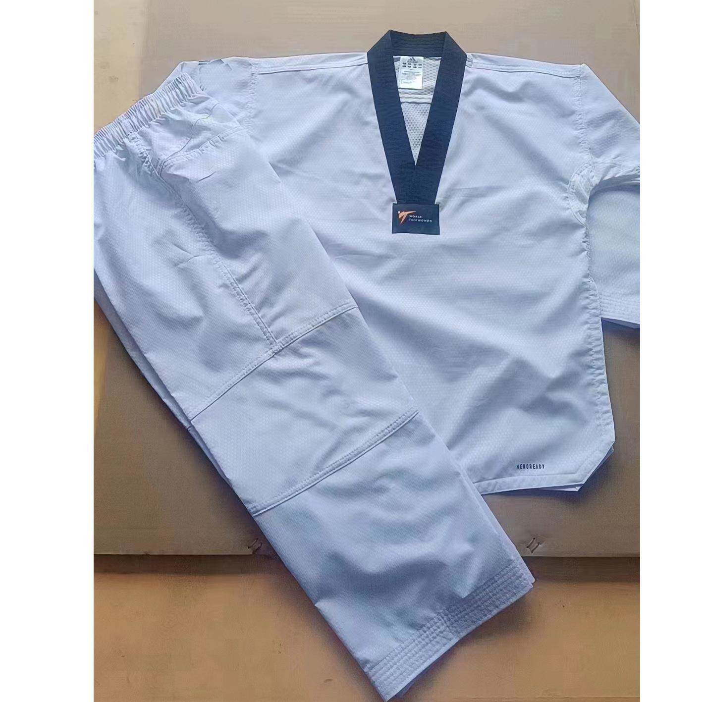 跆拳道服战斗服成人儿童比赛训练服拼接加网轻薄透气
