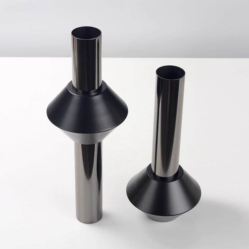 现代轻奢花瓶金属圆管干花器摆件样板房客厅电视柜书房装饰品摆设,纺织面料/辅料/配套,纺织机械配件,淘宝优惠券,粉丝福利购,淘宝优惠卷