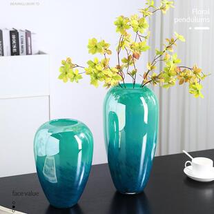 现代轻奢花瓶摆件客厅插花水养玄关电视柜桌面网红创意高级感装饰