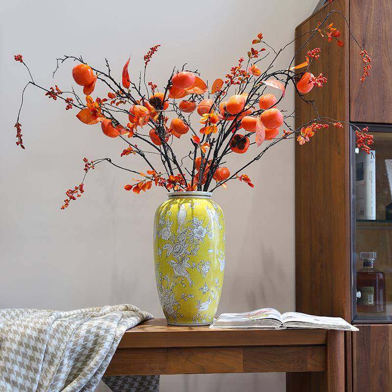 新中式陶瓷花瓶青花瓷高级感萝卜瓶彩色客厅家居摆件鲜花瓶插花器,纺织面料/辅料/配套,纺织机械配件,淘宝优惠券,粉丝福利购,淘宝优惠卷