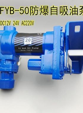 防爆自吸式抽油泵汽油柴油煤油电动泵FYB-50 12V 24V 220V加油机