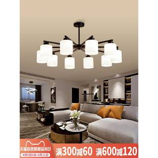 北欧客厅吊灯大气现代简约创意网红家用餐厅卧室2023新款套餐灯具