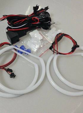 白光棉光光圈4*131MM106MM146MM汽车LED天使眼光圈改装LED光圈