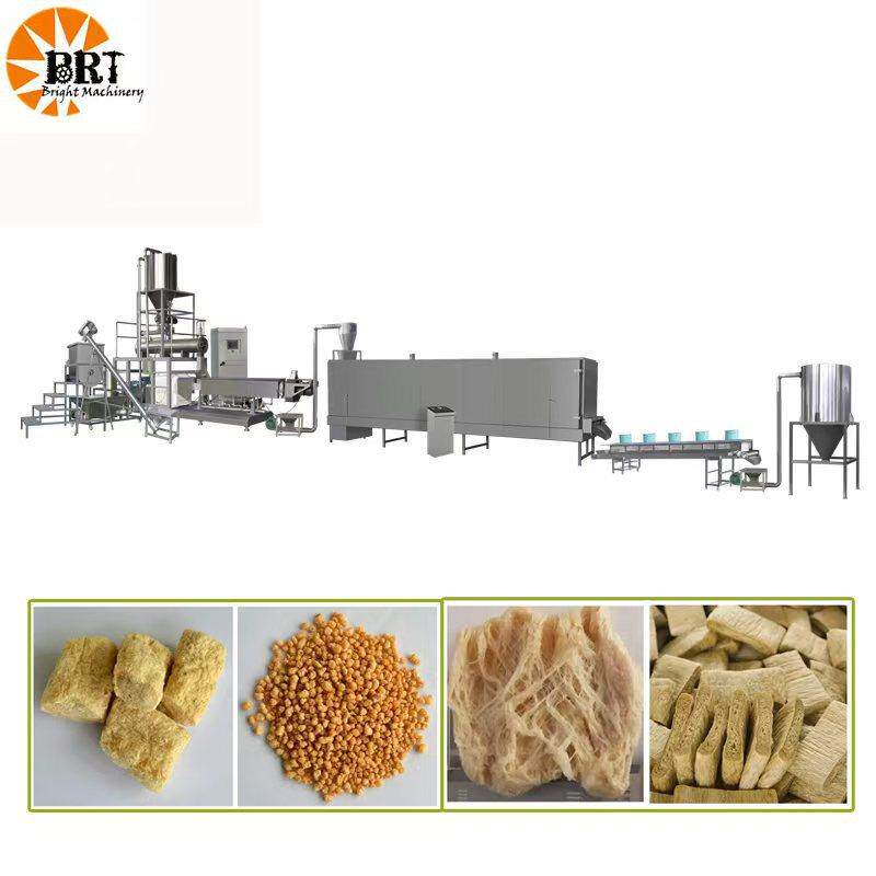 仿荤素肉蛋白生产设备组织蛋白块状植物拉丝蛋白生产线挤压机设备