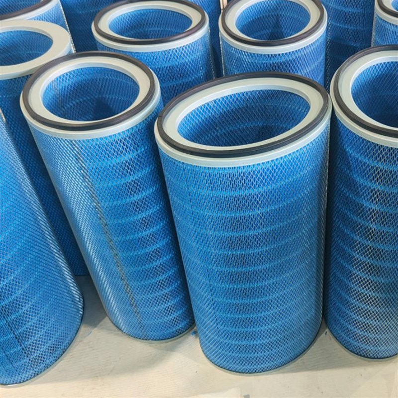 工业阻燃焊接粉尘滤筒螺杆式防火阻燃滤筒抛丸机打磨柜除尘器滤筒