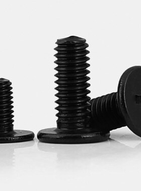 CM黑色十字大平头螺丝薄头螺钉M1.4M2.5M3M3.5M4扁平头螺丝