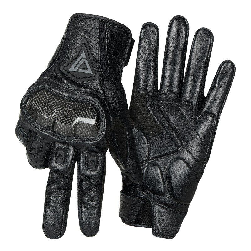 VOERH摩托车骑行手套夏季防摔机车透气触屏男通用碳纤维V390
