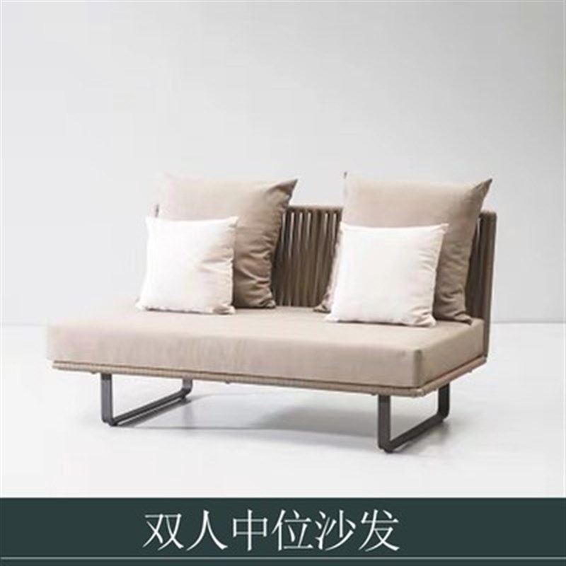 户外沙发防晒防水休闲露台阳台室外庭院茶几三人藤编家具民宿藤椅