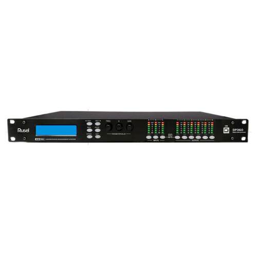 RUSEL DP360 3进6出音箱处理器 KTV会议室舞台展厅处理器