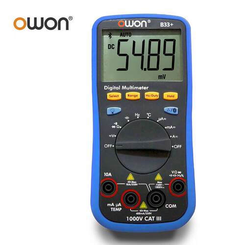 owon欧万多用表B33+/B35T+/B41T+数字万用表OW16A/18B/18D/E