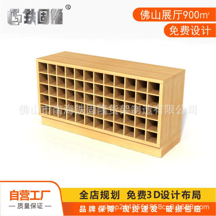 厂家直供超市木制正方格红酒柜 便利店酒格 酒柜