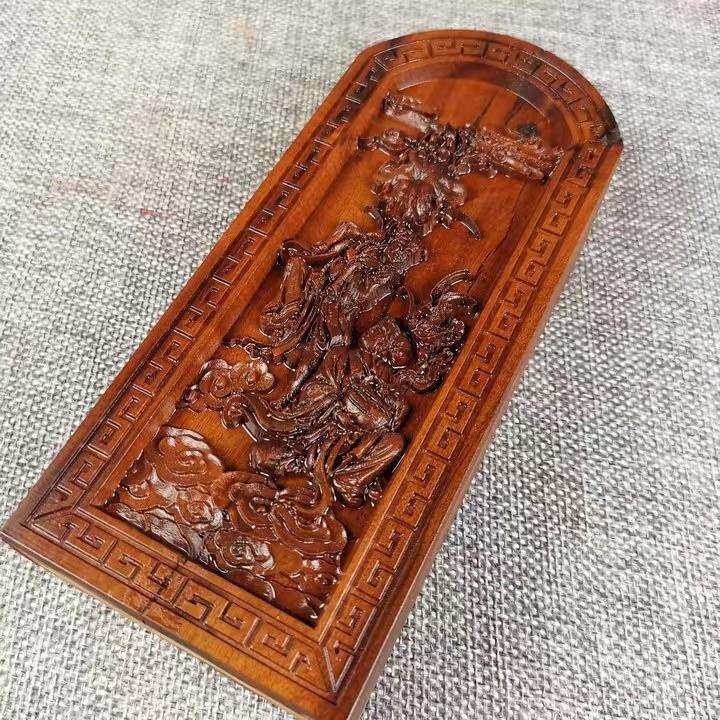 道令牌红心老枣木用品和合仙师合和令牌