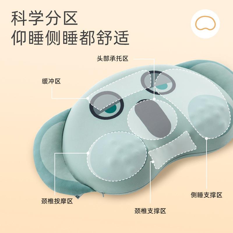 助睡眠枕头护颈椎专用记忆枕高低分区枕芯家用猫咪肚皮家用可水洗