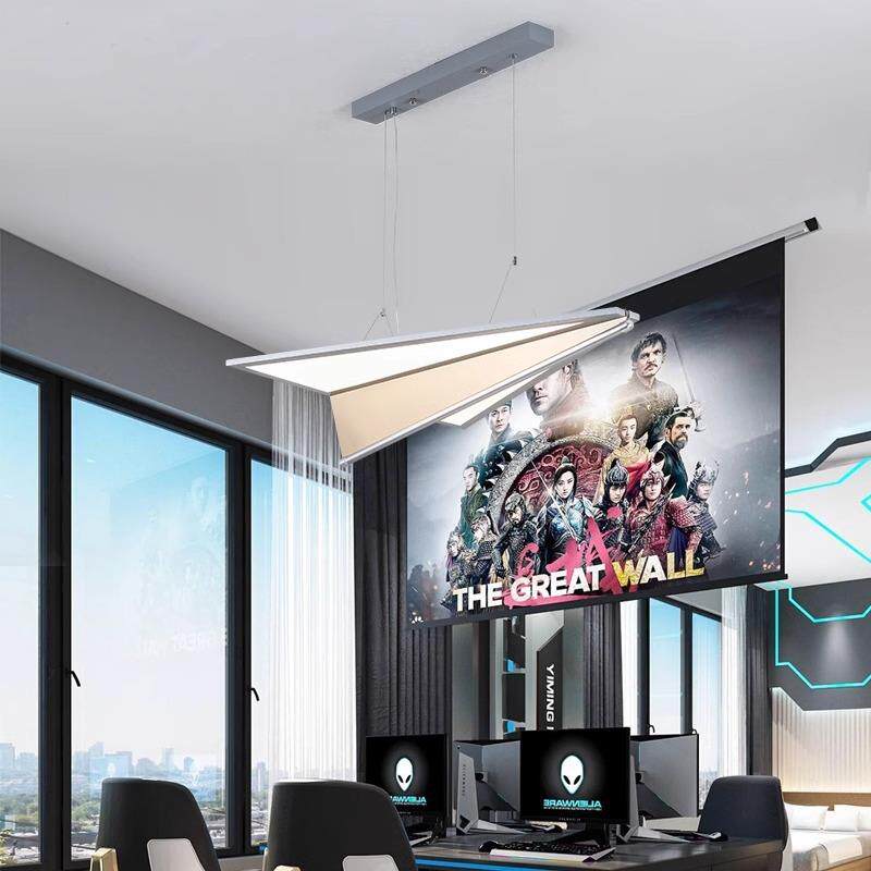 2024设计师新款客厅灯办公室长岛吧台餐厅灯酒店前台潮玩飞机吊灯