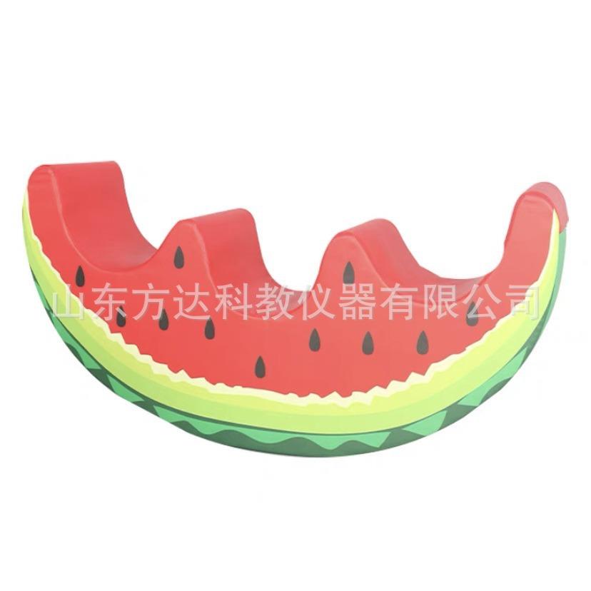 厂家直销幼儿园儿童感统训练器材软体西瓜大摇马半圆半月摇跷跷板