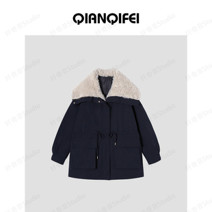 27H 81033 新款 派克宽松羽绒外套 9278 毛毛大翻领工装