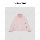 1.30F 943 复古加厚立领毛毛短外套81001 纤奇菲 新款