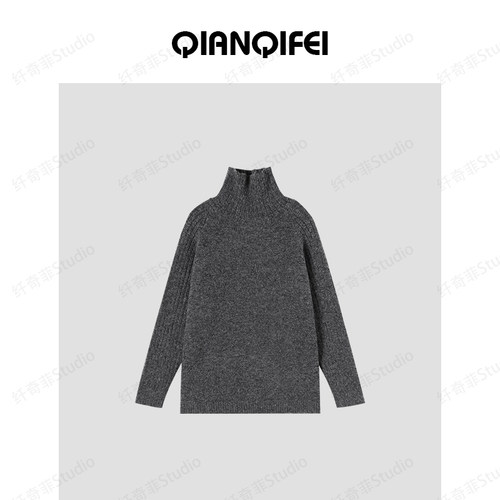 12-19F【安娜毛衣】新款经典高领宽松百搭毛衣 81003-1382