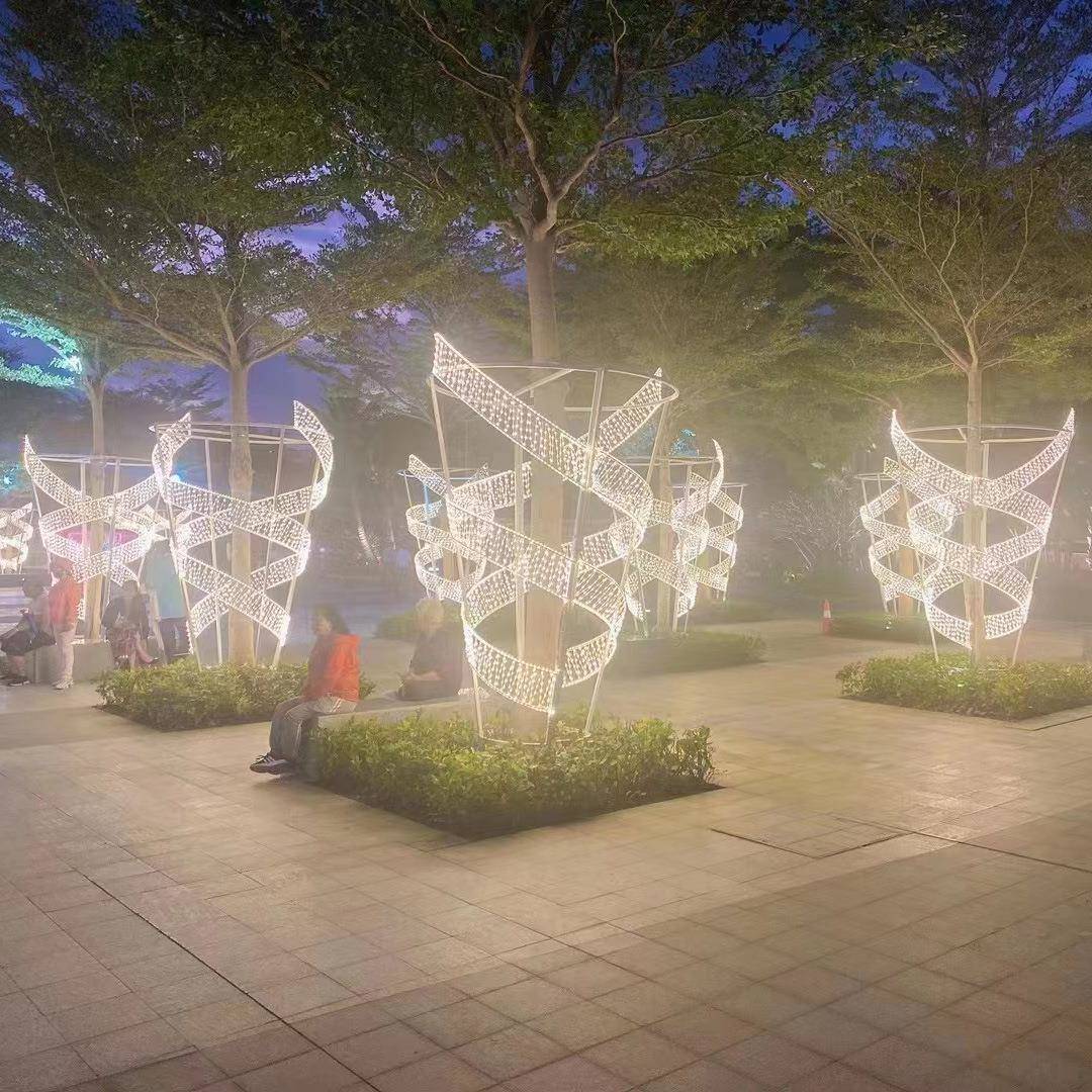 led抱树造型灯户外街道树木亮化公园广场艺术彩灯节日环形装饰灯