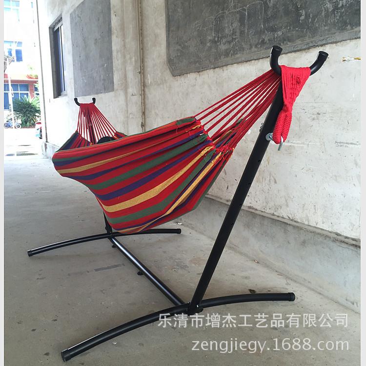 羊角铁架吊床支架子,便携式可拆装,户外室内休闲套装折叠