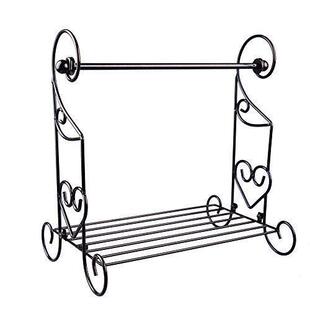 欧式新款厨房桌面立式铁艺铁线调味料纸巾收纳置物架