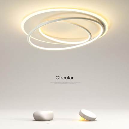 创意艺术客厅主灯led吸顶灯现代简约北欧圆形书房餐厅过道卧室灯