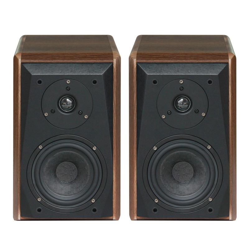 F385寸木质手工发烧hifi音箱无源2.0音响书架音箱对箱