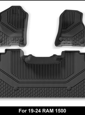 适用于19-24款道奇公羊DodgeRAM1500汽车脚垫防水全环保TPE脚垫