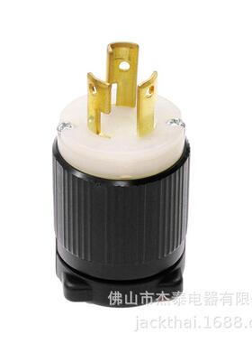 LockingPlug,NEMAL7-15防脱落插头15A277V两极三线插头组装