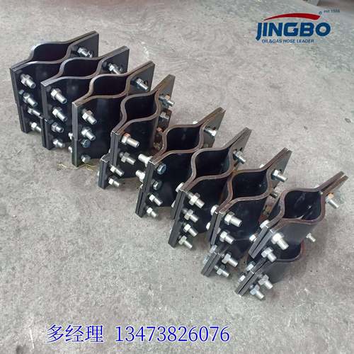 安全卡链索具高压胶管专用钢丝绳卡箍1-6寸高强度安全卡绳