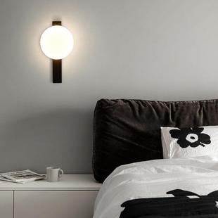 2023年新款北欧卧室床头灯壁灯简约led圆形楼梯灯饰阳台过道灯具