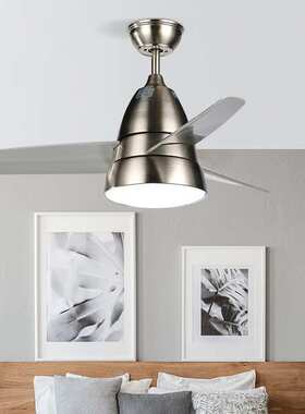 EGLO现代LED风扇灯 卧室黑色白色风扇灯36寸简约儿童房吊扇灯