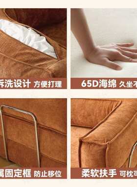 沙发床一体两用客厅家用出租房压缩沙发午休懒人沙发可躺折叠沙发