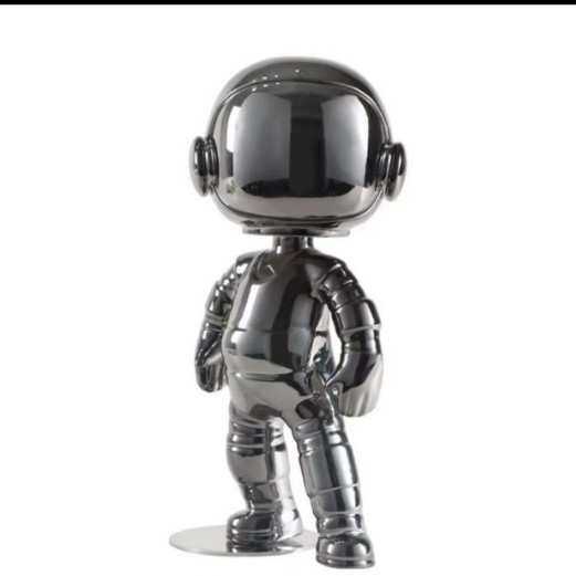 现代轻奢电镀镜面太空人摆件样板间售楼处室内客厅艺术桌面装饰品,3C数码配件,USB灯,淘宝优惠券,粉丝福利购,淘宝优惠卷