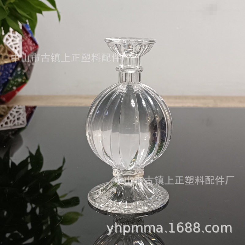 亚克力灯座仿水晶台灯配件茶几配件注塑加工2237