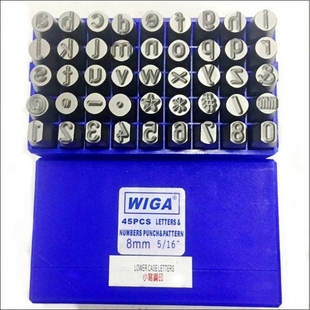 小写钢字码 英文a-z小写字母钢字母 5MM标牌钢字头 钢印字模