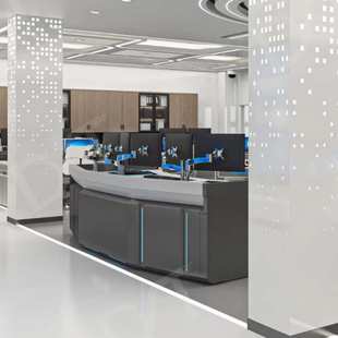 指挥中心控制台监控台调度台监控室中控室工作台多媒体指挥台