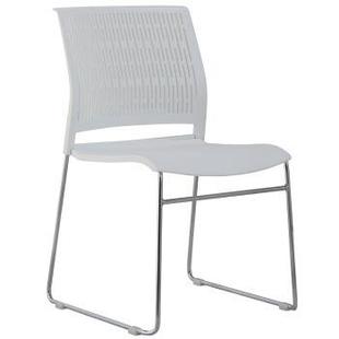 枫尚办公椅简约休闲洽谈椅会客椅弓形会议椅塑胶塑钢椅子堆叠培训